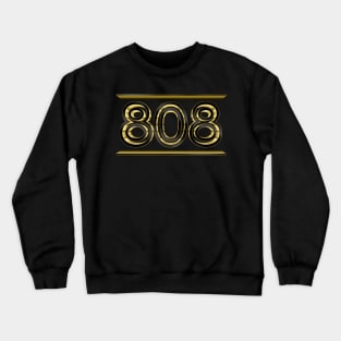 808 Drum Machine Gold Design - Electronic Music Fan Art Crewneck Sweatshirt